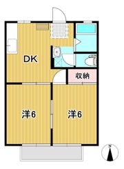 メールハイツBの間取り画像