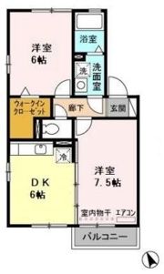 オーベンロープBの間取り画像