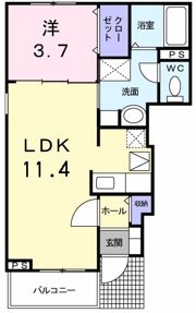 カーサ ペスカの間取り画像