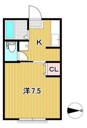 メゾンドのがみAの間取り画像