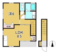 リッツガーデン久慈Bの間取り画像