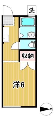 コーポいづみの間取り画像
