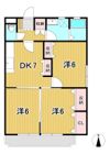 コーポ三協Iの間取り画像