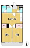 コーポ三協Iの間取り画像