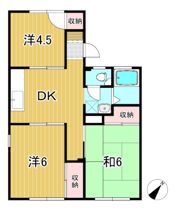 コーポ塙山の間取り画像