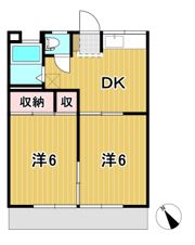 コーポ扇田の間取り画像