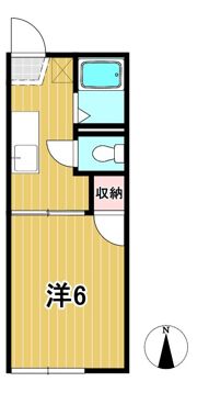 コーポ野上Cの間取り画像