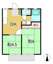 南ハイツの間取り画像