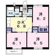 さくらんぼハイツの間取り画像