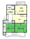 多賀ハイツBの間取り画像
