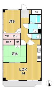 サンヒルタ大みかの間取り画像