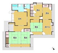 東大沼町細貝住宅の間取り画像