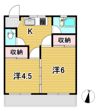 桧山アパートの間取り画像