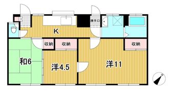 横山アパートの間取り画像
