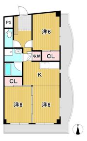 渡辺ハイツの間取り画像