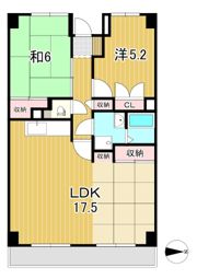 田尻マンションの間取り画像