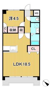 臨港ハイツの間取り画像