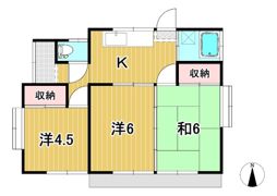 西野宮住宅（常陸太田）の間取り画像
