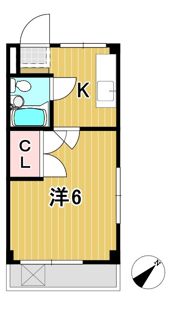 青葉ハイツの間取り画像