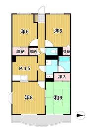 シャングリアマンションの間取り画像