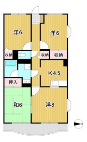 シャングリアマンションの間取り画像
