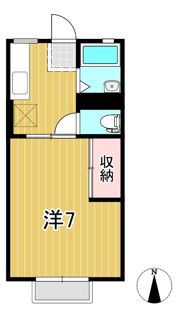 たなべハイツ Aの間取り画像
