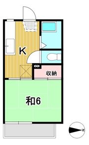 ハイツ清風の間取り画像