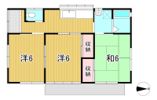 ハシノ作平屋ロ棟の間取り画像