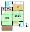 大窪棟割住宅の間取り画像