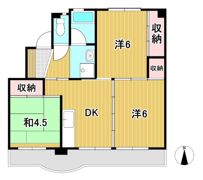 ビレッジハウス十王1号棟の間取り画像