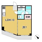 鮎川マンションの間取り画像