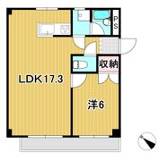 鮎川マンションの間取り画像