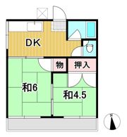セキスイコーポの間取り画像