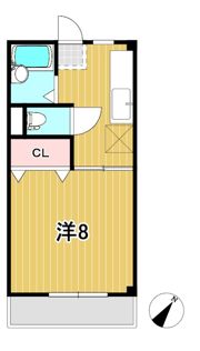 シティーコート1の間取り画像