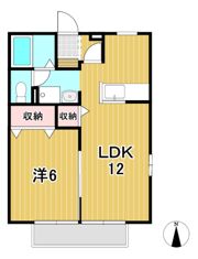 サンプラザCの間取り画像