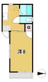 コーポクボタの間取り画像