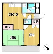 鮎川マンションの間取り画像