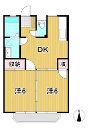 ヴィラ東多賀の間取り画像