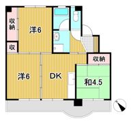 ビレッジハウス南高野2号棟の間取り画像