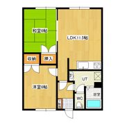 スリーエーマンションの間取り画像