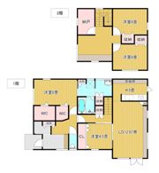 中ノ島2-4貸家の間取り画像