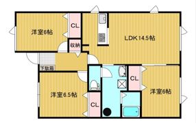 北進町進和ハイツ7の間取り画像