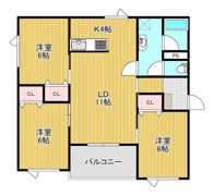 サンセットラピュタの間取り画像