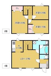 グランベール三住の間取り画像