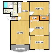 パティオ三住の間取り画像