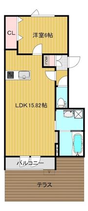 センターフィールド Eastの間取り画像
