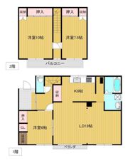 小林貸家（南仲町）の間取り画像
