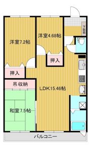 ストンハイム南の間取り画像