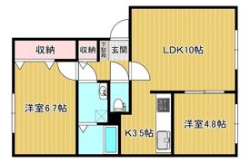 セジュール美山Bの間取り画像