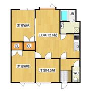 コーポ高栄の間取り画像